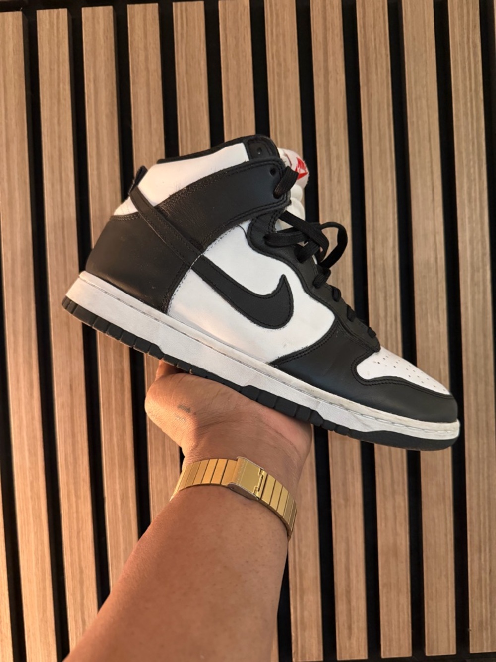 Nike Women’s Black and White High-Top Sneakers “Panda”